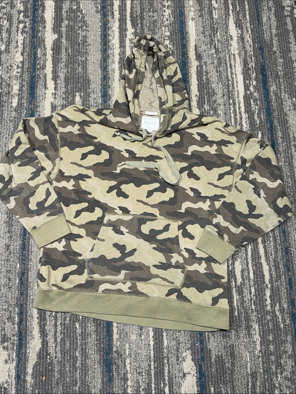 Size XL AEO Ahh~amazingly Soft Jegging Fit Olive Green / Brown Camo Hoodie